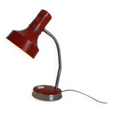 Lampe de bureau en métal rouge par Veneta Lumi, Italie 1960