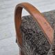 1960s, completely reupholstered Danish art deco armchair, genuine sheepskin "Wellington".