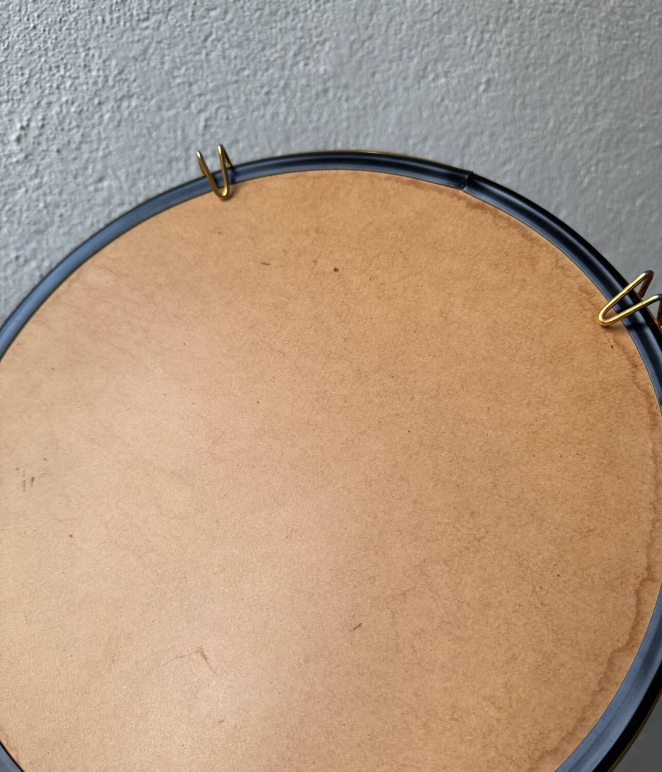 Plateau miroir laiton années 60