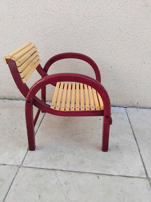 Chaise enfant baumann vintage