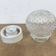 Vintage White Porcelain Wall Light, 1970s