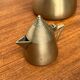 Metal Art Deco teapot, sugar bowl, milk jug, 1960s, set of 3