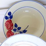 4 vintage soup plates from the HBCM factory