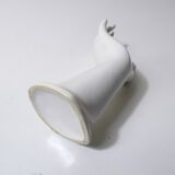 white hand ceramic vase soliflore ring holder