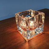 Vintage German table lamp in glass TA 14 Cube by Peill & Putzler, 1970s.