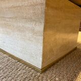 Vintage travertine coffee table