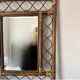 Miroir rotin 70's