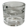 Vintage Modernist Heavy Round Clear Glass Ashtray