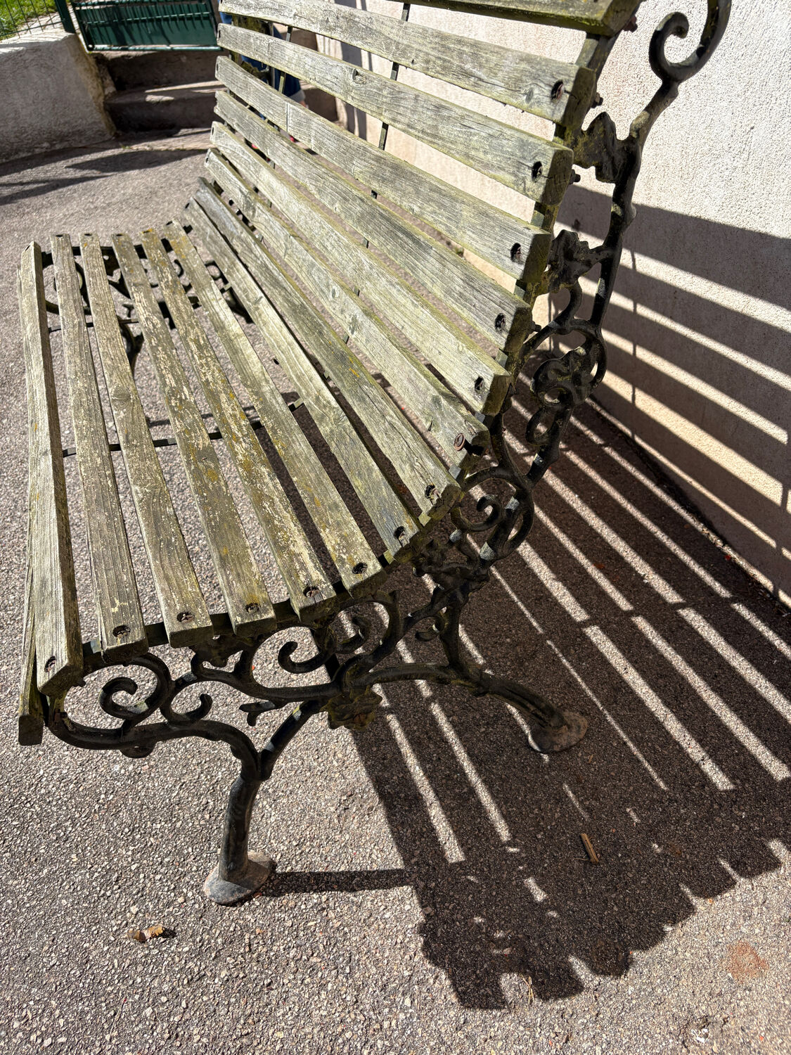 Vintage garden bench for 2 people