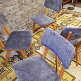 Set of 4 vintage 1960s Scandinavian chairs