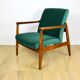Fauteuil GFM-64, design Edmund Homa des années 70, velours vert - Jade 500 - 2 pièces disponibles
