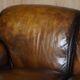 Howard & Son leather canapé, restored vintage, 3-seater