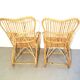 Paire de fauteuils en rotin Rohé Noordwolde