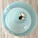 Suspension vintage en opaline bleue , 1960
