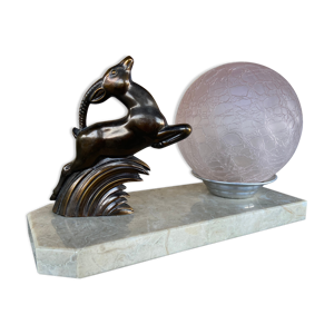 Lampe art déco antilope