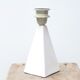 Brussels porcelain pyramid lamp, 80s