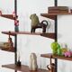 Modular shelving Kai Kristiansen, teak veneer, Danish design 1960s