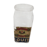 Ancien bocal Louis Frères & Co Bordeaux 2 l. Avec etiquette - verre soufflé