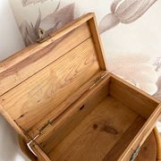Antique solid pine chest - 41 x 25 x 20