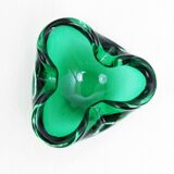 Cendrier en verre de Murano vert
