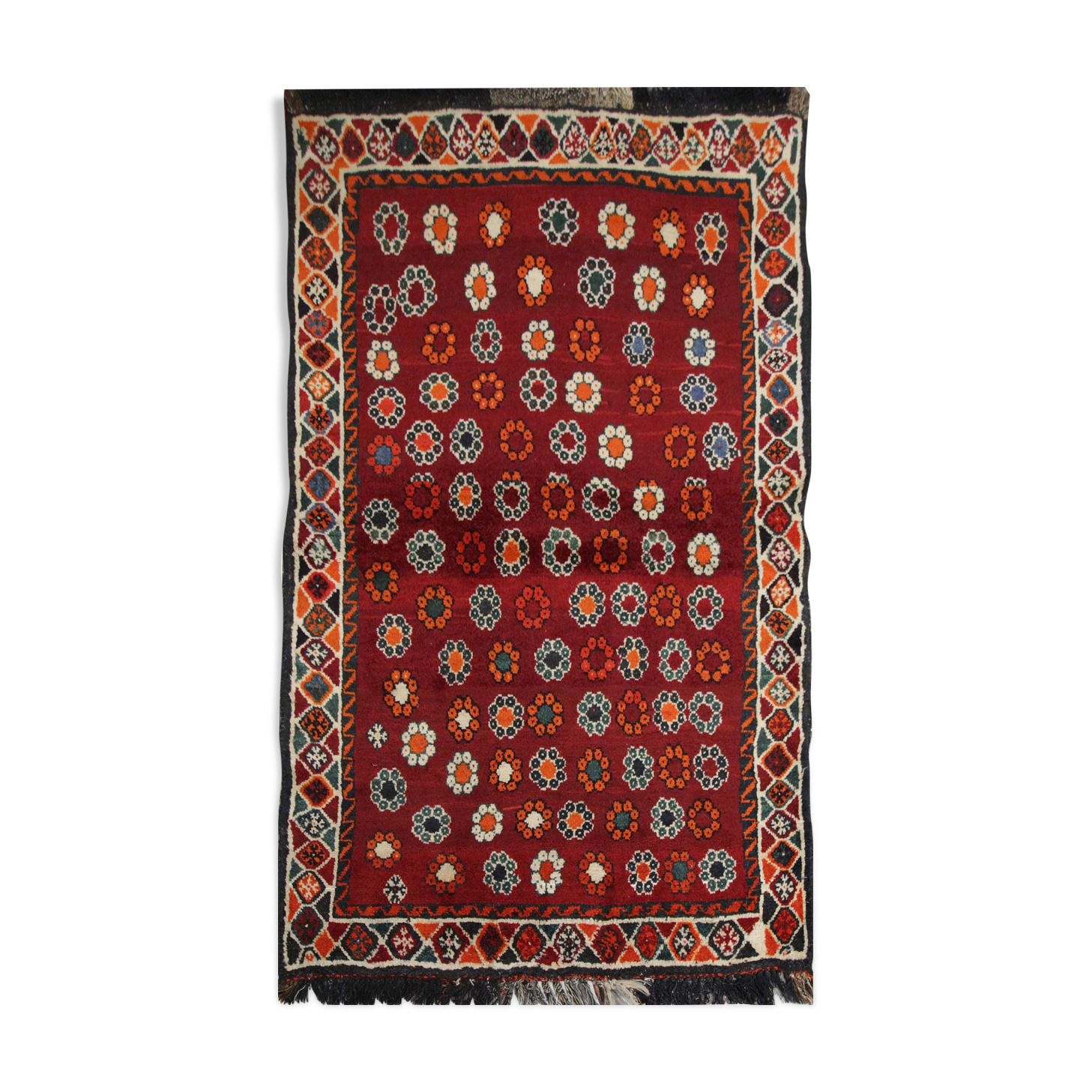 Vintage persian handwoven wool lori rug 1930- 96x157cm