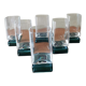 Suite of 6 square glasses blown feet