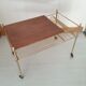 Desserte vintage vinyles laiton