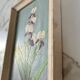 Tableau huile sur contreplaqué "Iris"