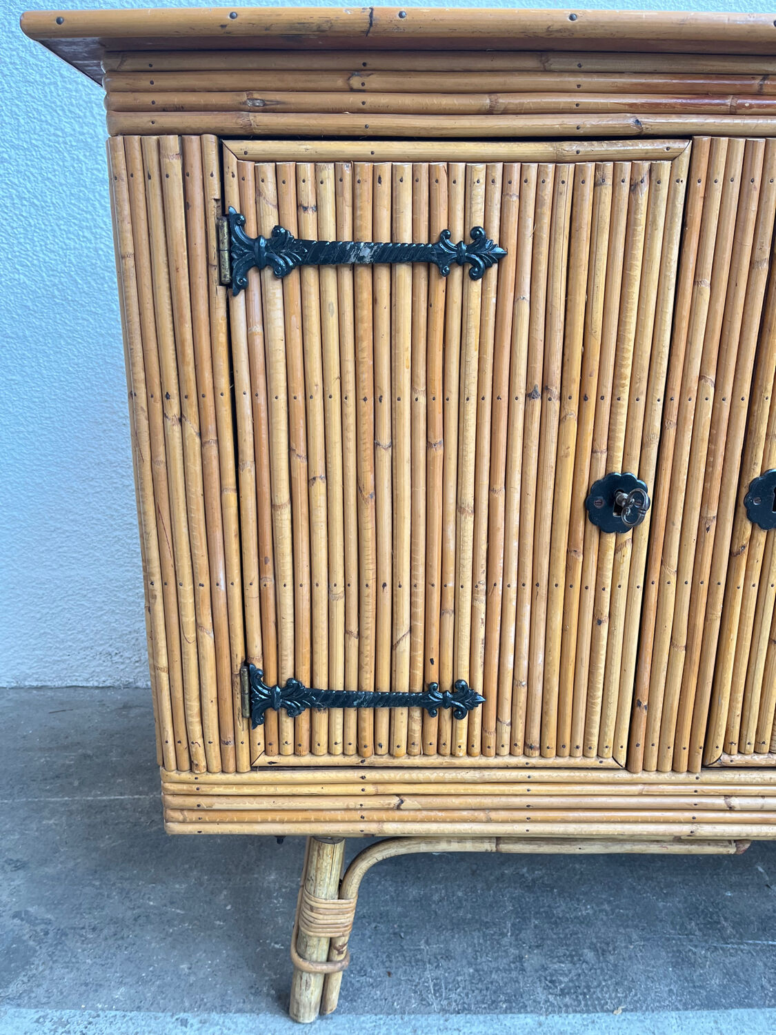 Rattan sideboard