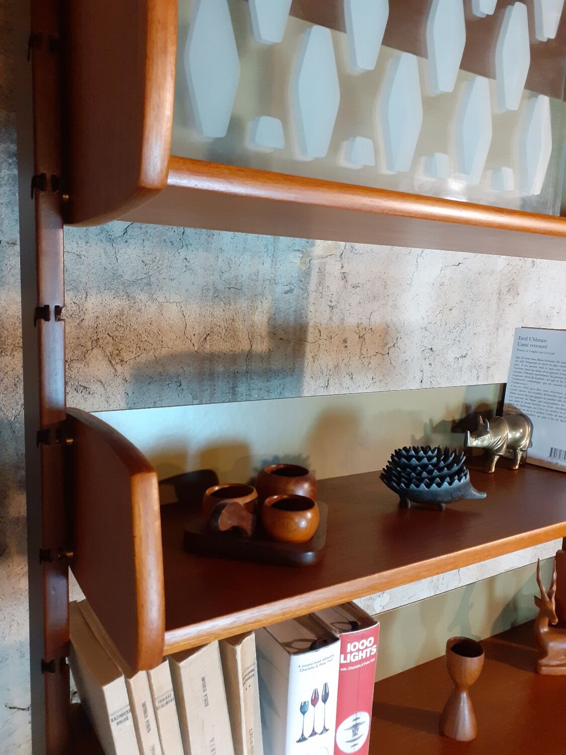 Ergo teak shelving unit, Scandinavian vintage 1960s