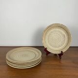 Set of 6 Niderviller flat plates, Belett model