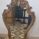 Louis XV style baroque gilded wood mirror (72x41 cm)