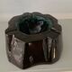Vintage glazed terracotta ashtray