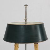 Bouillotte lamp in silver metal, empire style - early twentieth century