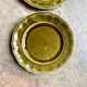 Pair of Luneville glazed earthenware dinner plates Elysée model