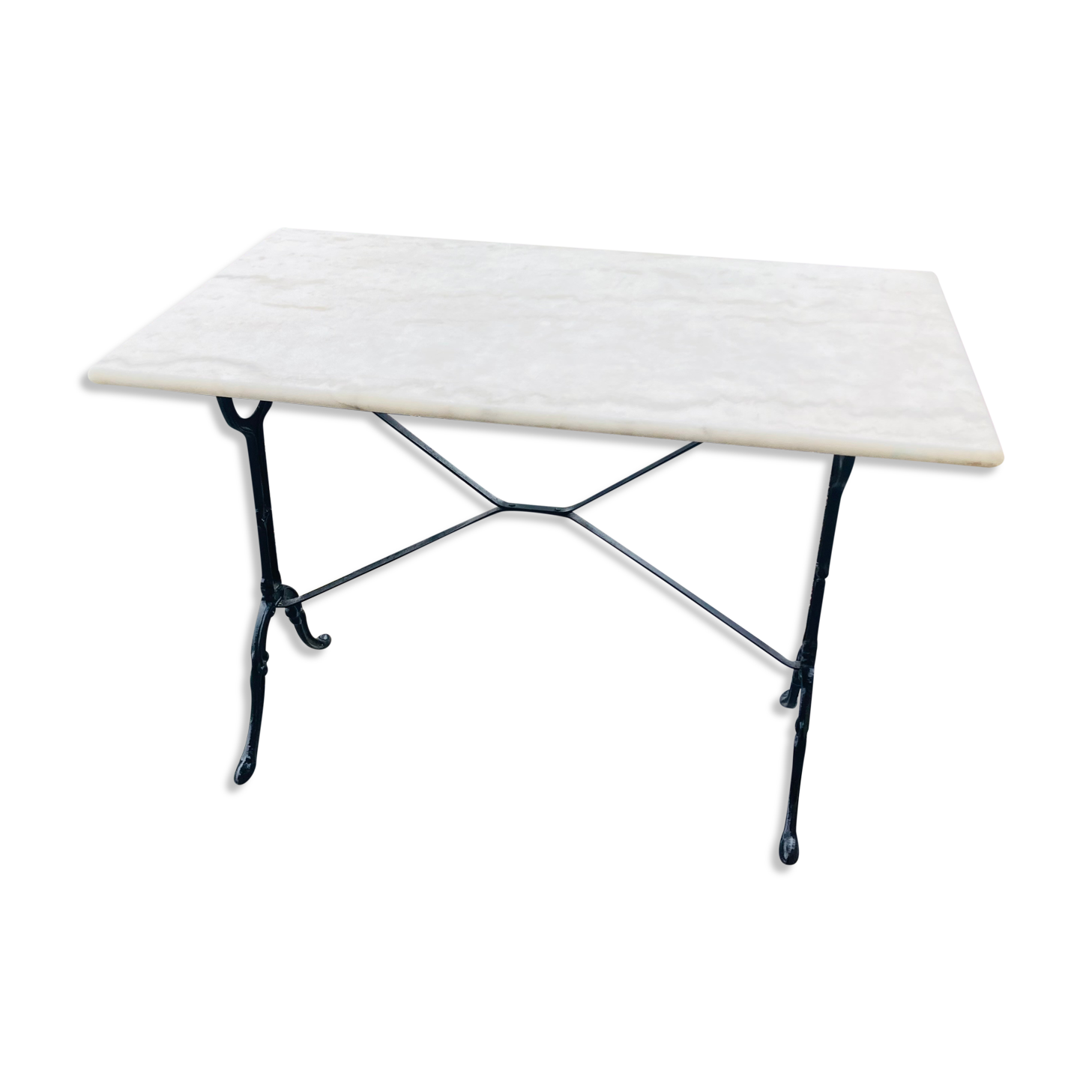 Table bistrot en marbre de carrare