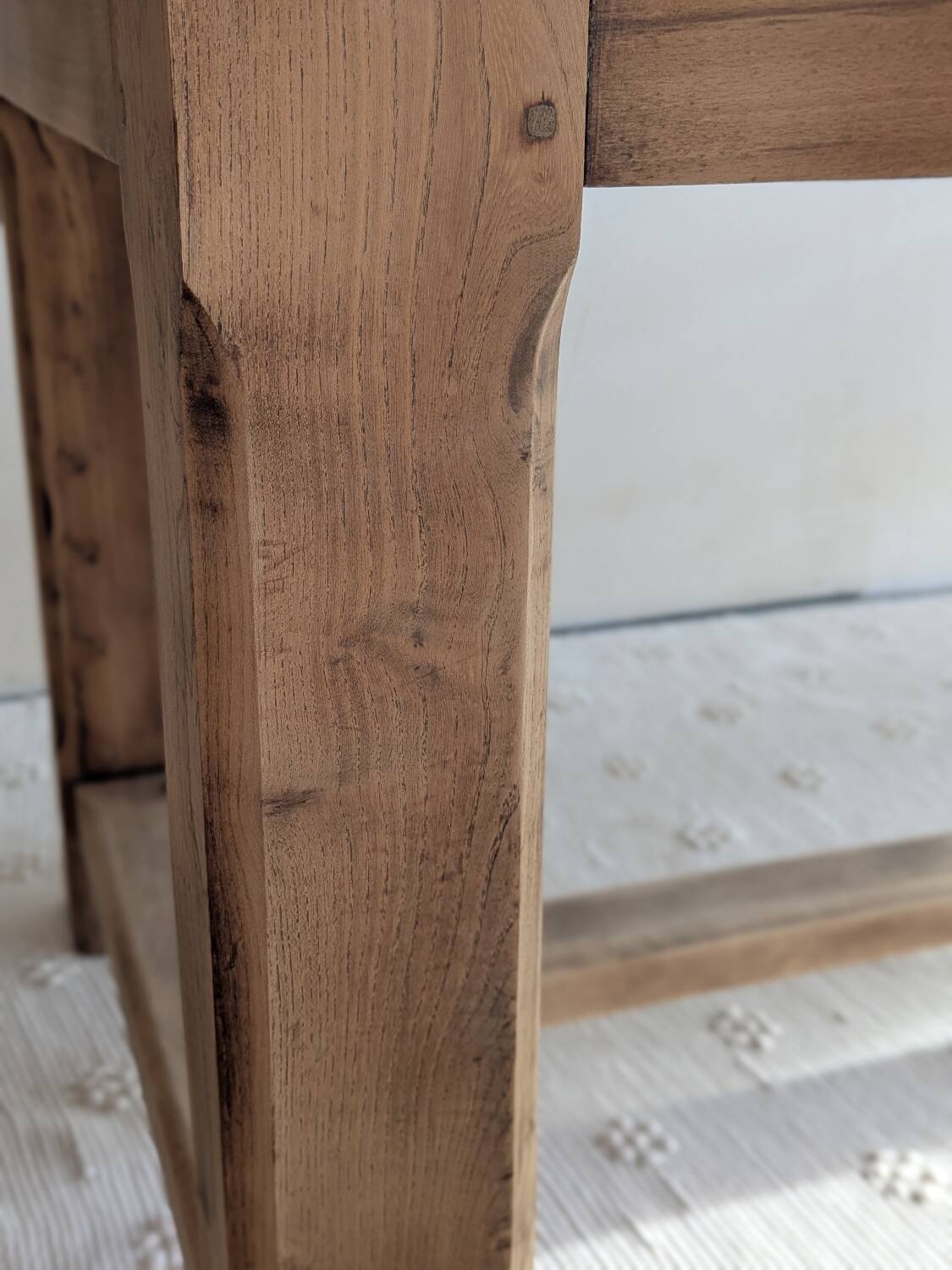 Restored farmhouse dining table