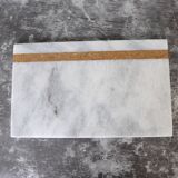 Salvatore – White Rectangular Natural Marble Serving Tray