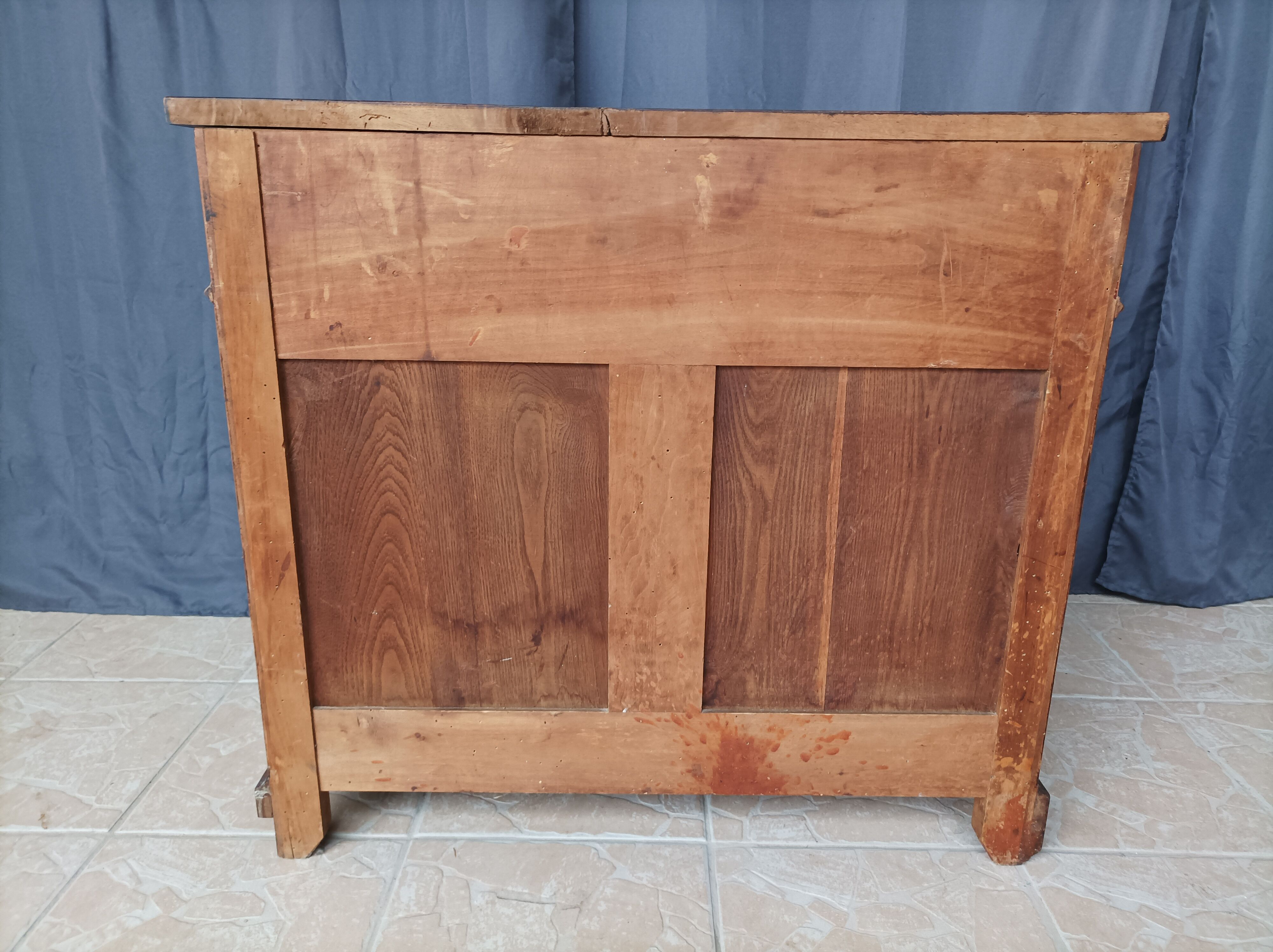 Low walnut sideboard
