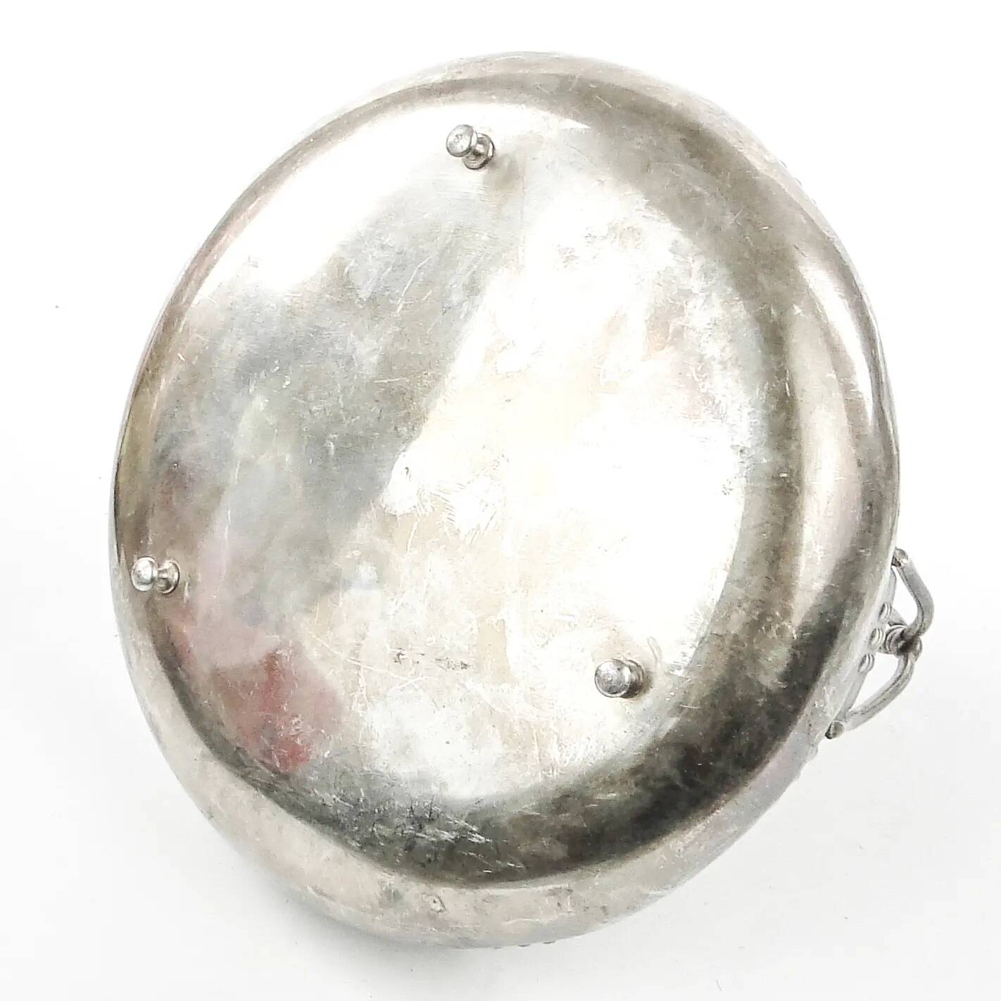 Art Nouveau fruit basket, silver metal, Kaiser, Germany, early 20th century