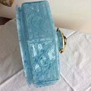Abat-jour en verre moucheté blanc  des années 30