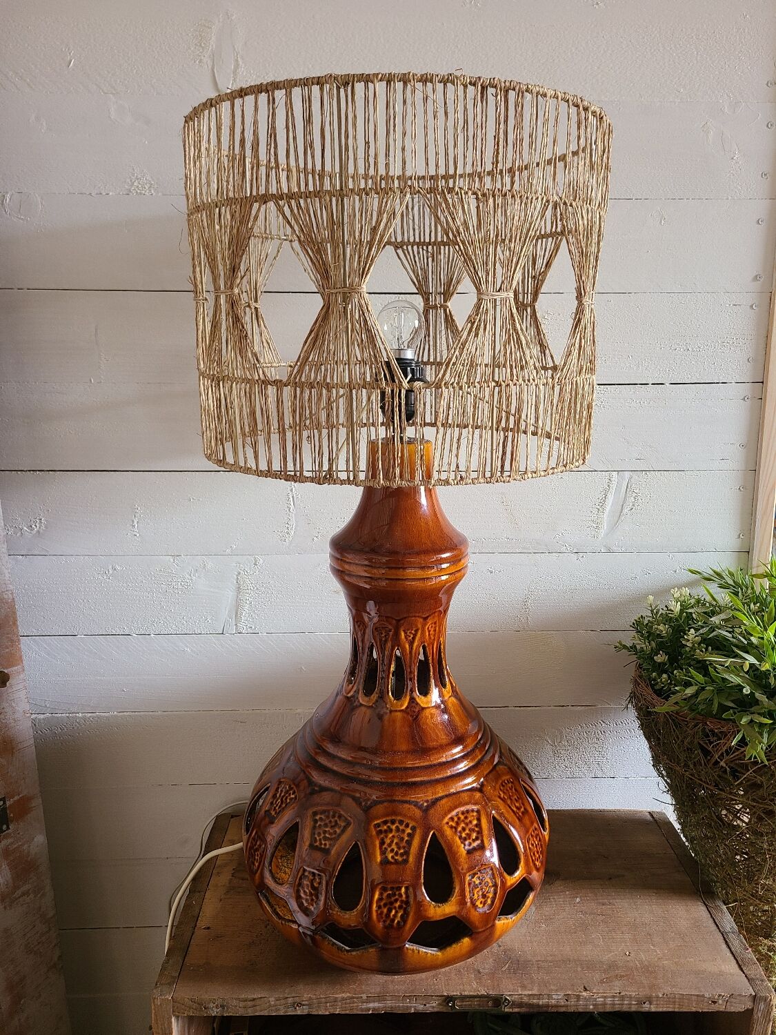 Vintage ceramic lamp