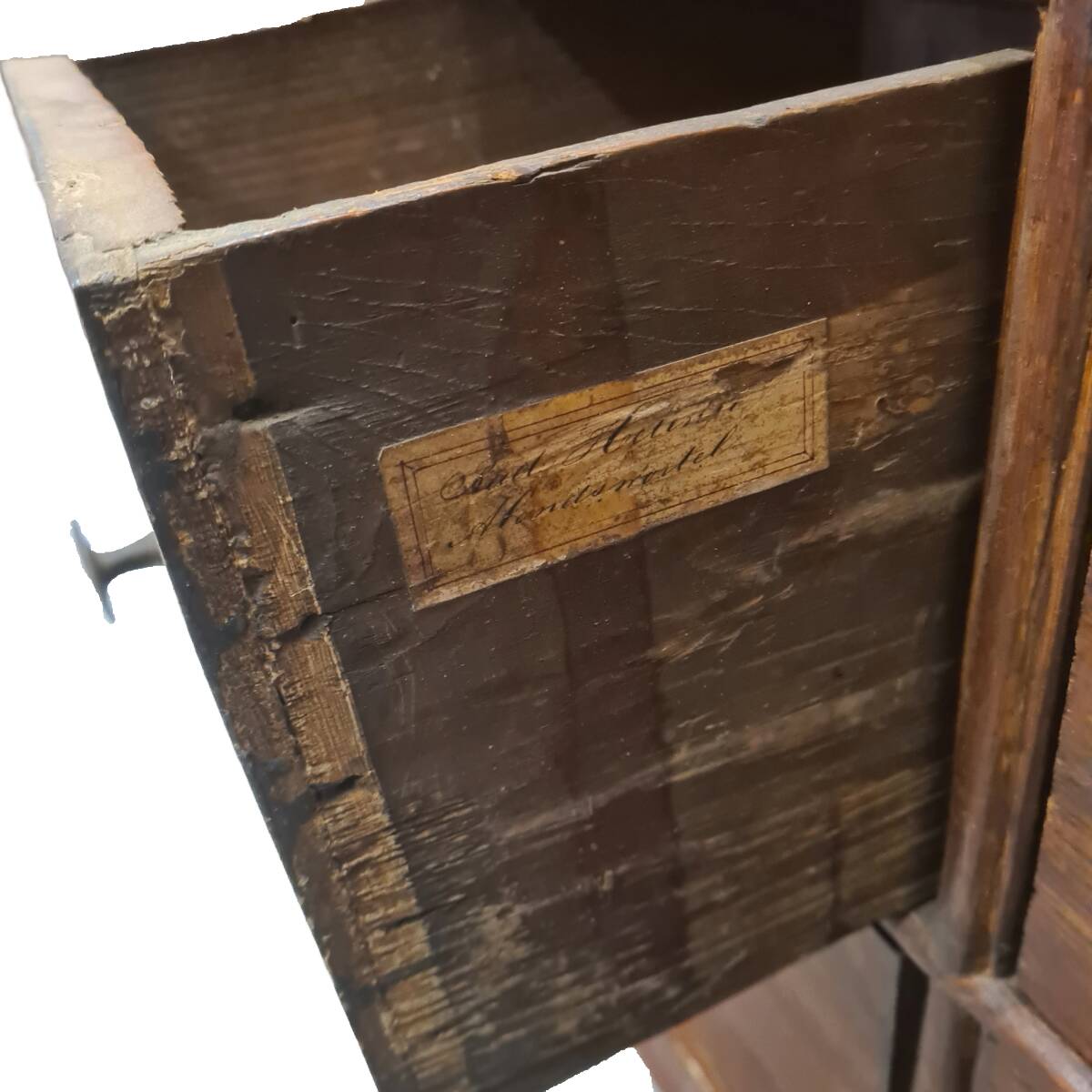 Armoire d'apothicaire hollandaise antique, vers 1900