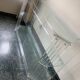 Vintage console made of acrylic and glass