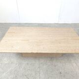 Travertine Coffee Table 1970s, Italy