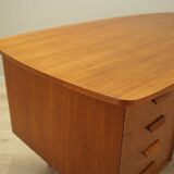Teak desk, Danish design, 1970s, designer: H.P. Hansen, manufacturer: Rande