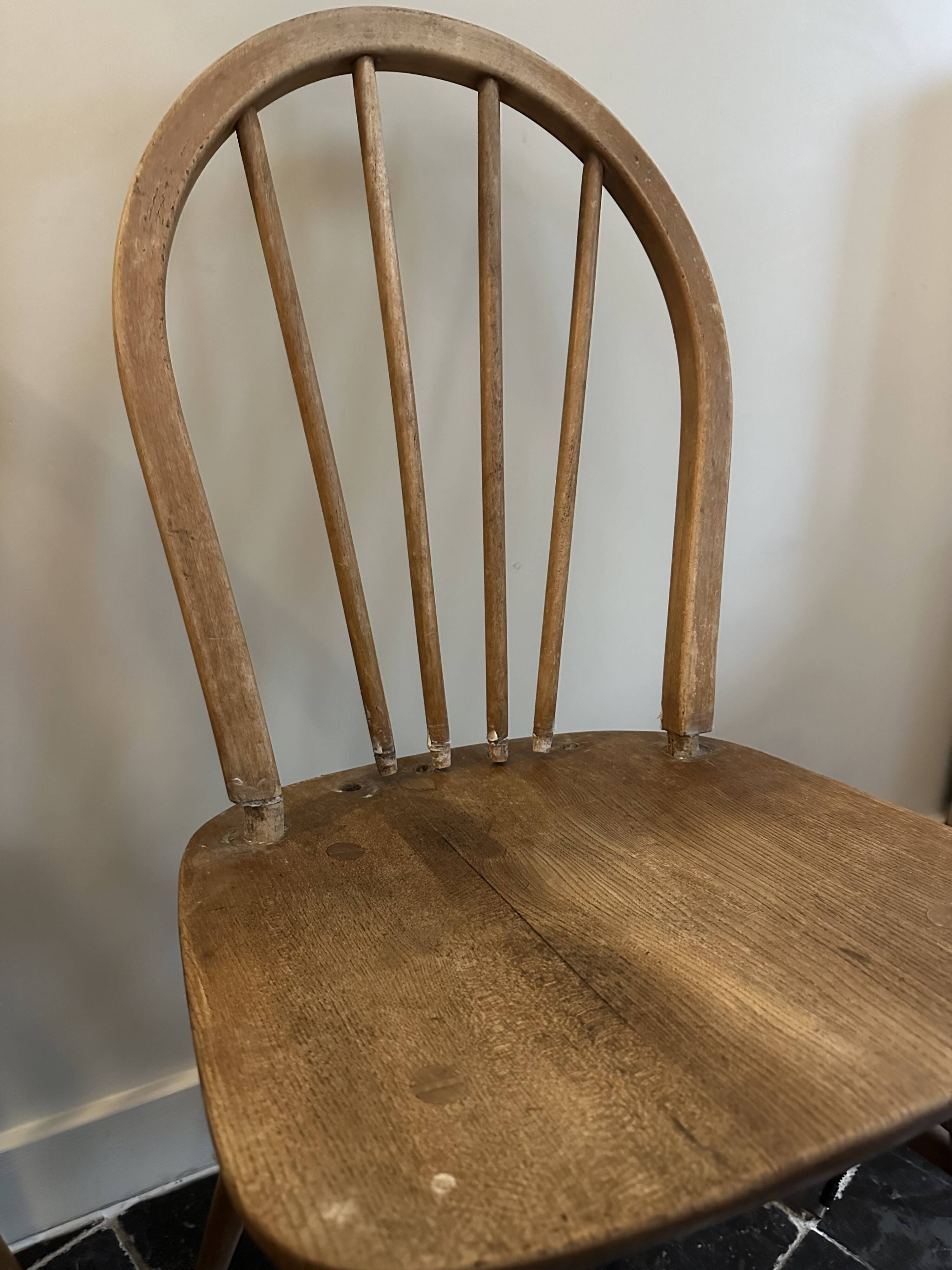 Lot of 4 Ercol chairs BS 1960 JH 2056