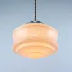 Vintage Art Deco Hanging Lamp, 1960s Pink Ceiling Light