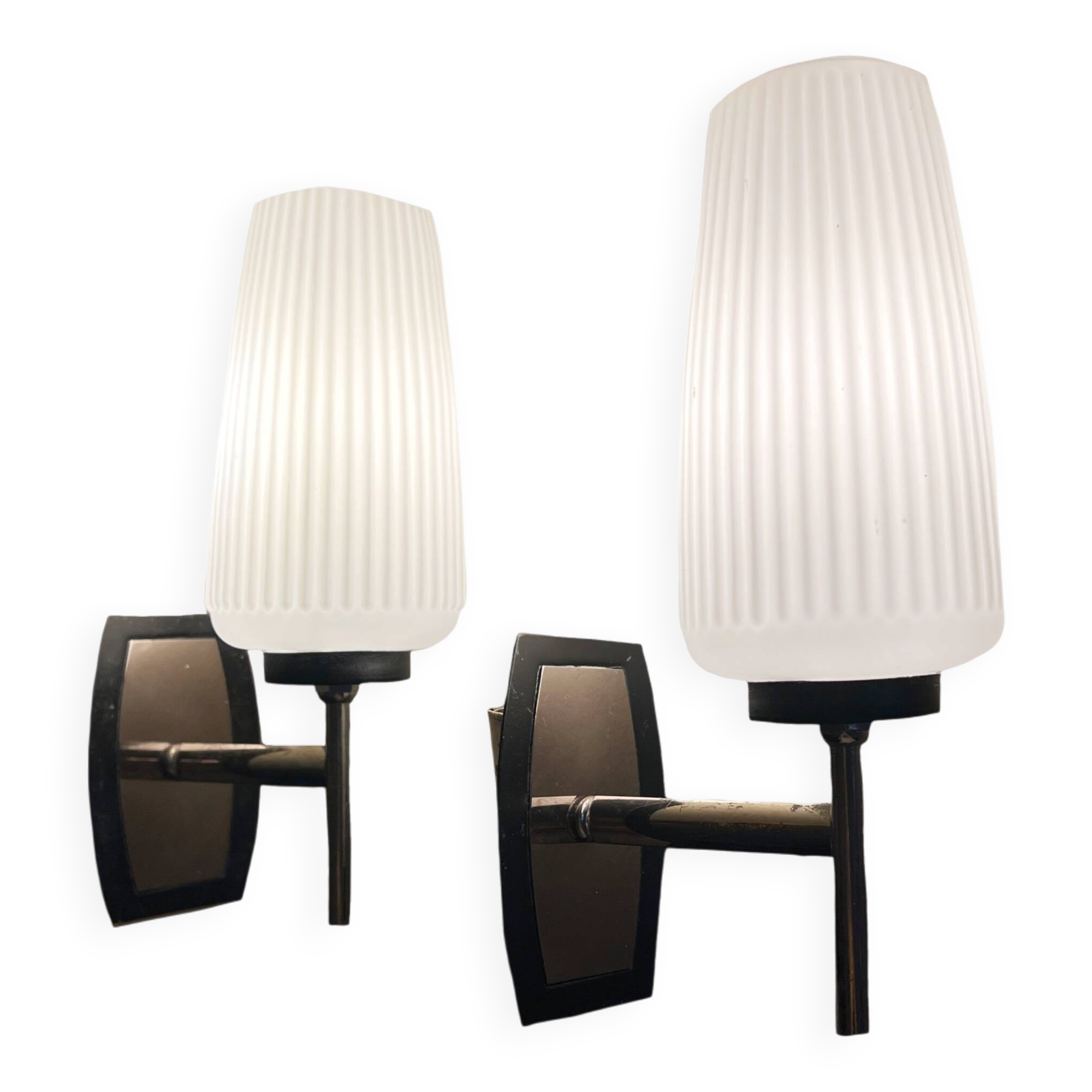 Pair of Italian mid-century wall lights, 1960-70s