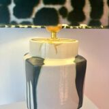 Set of 2 MCM table lamps: Unique recycled pieces made from vases by Ditmar Urbach Keramik – Czech Republic.